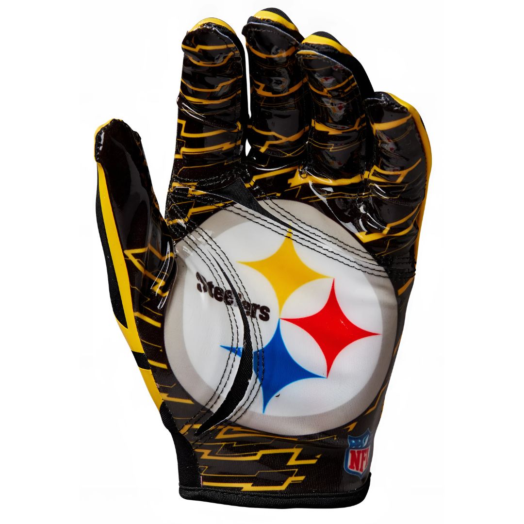 Wilson Youth NFL Stretch Fit Gloves Team Pittsburgh Steelers