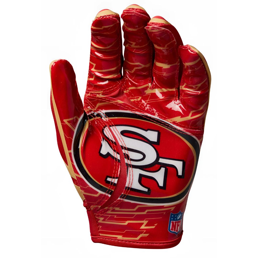 Wilson Youth NFL Stretch Fit Gloves Team San Francisco 49ers
