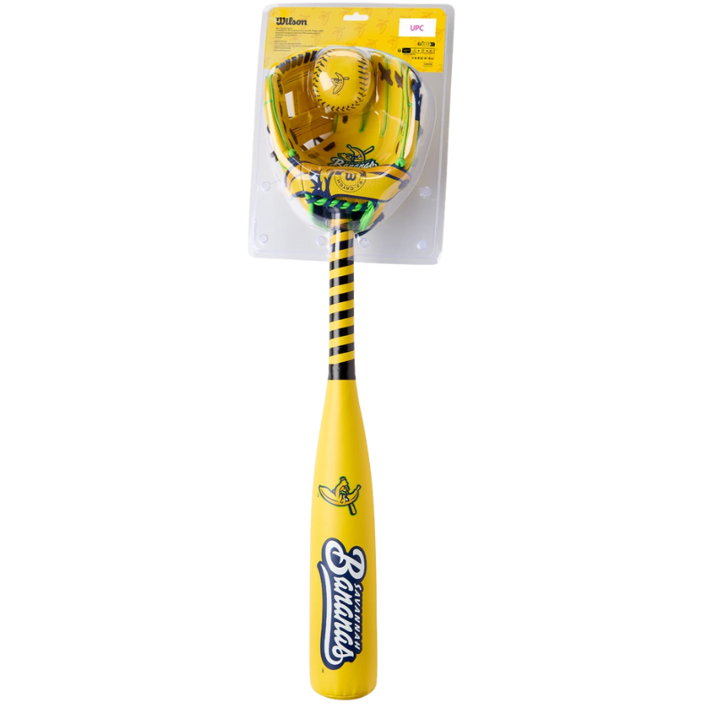 Wilson WBW10410410 Bananas A200 Bat Glove Ball Combo