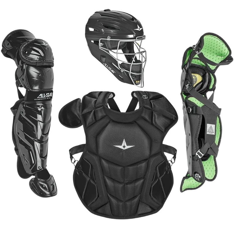 All Star CKCC912S7XS Solid Catcher's Kit 9-12 Yr Youth Black