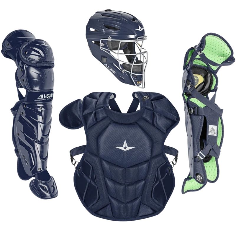 All Star CKCC912S7XS Solid Catcher's Kit 9-12 Yrs Youth Navy