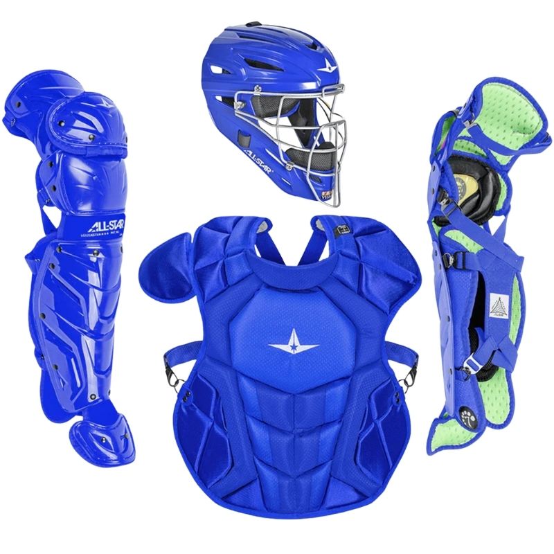 All Star CKCC912S7XS Solid Catcher's Kit 9-12 Yr Youth Royal