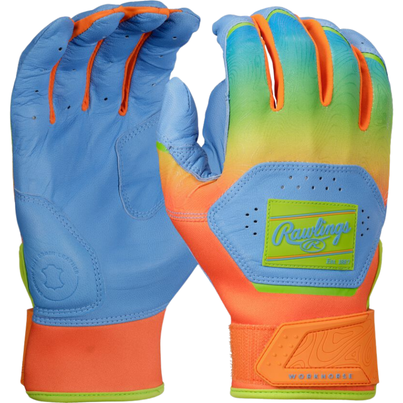 Rawlings WH25BG Workhorse Fun Burst M Columbia Blue/Orange