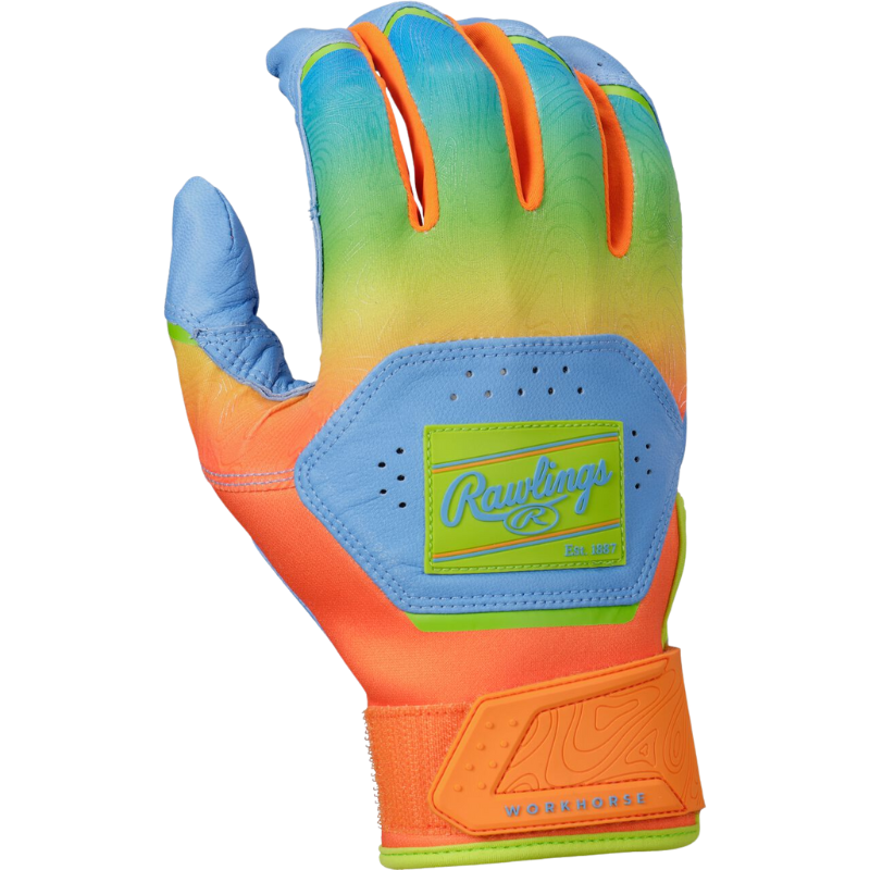 Rawlings WH25BG Workhorse Fun Burst M Columbia Blue/Orange