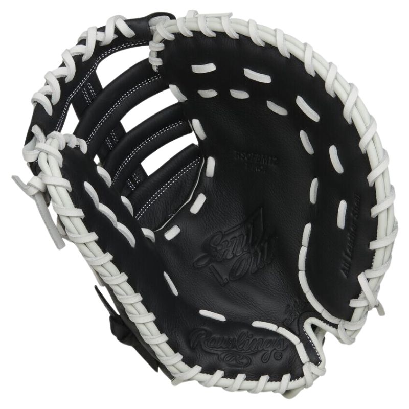 Rawlings RRSOFBM12 12 Inch Leather Shut Out First Base Mitt Women Glove | Left Hand Catch