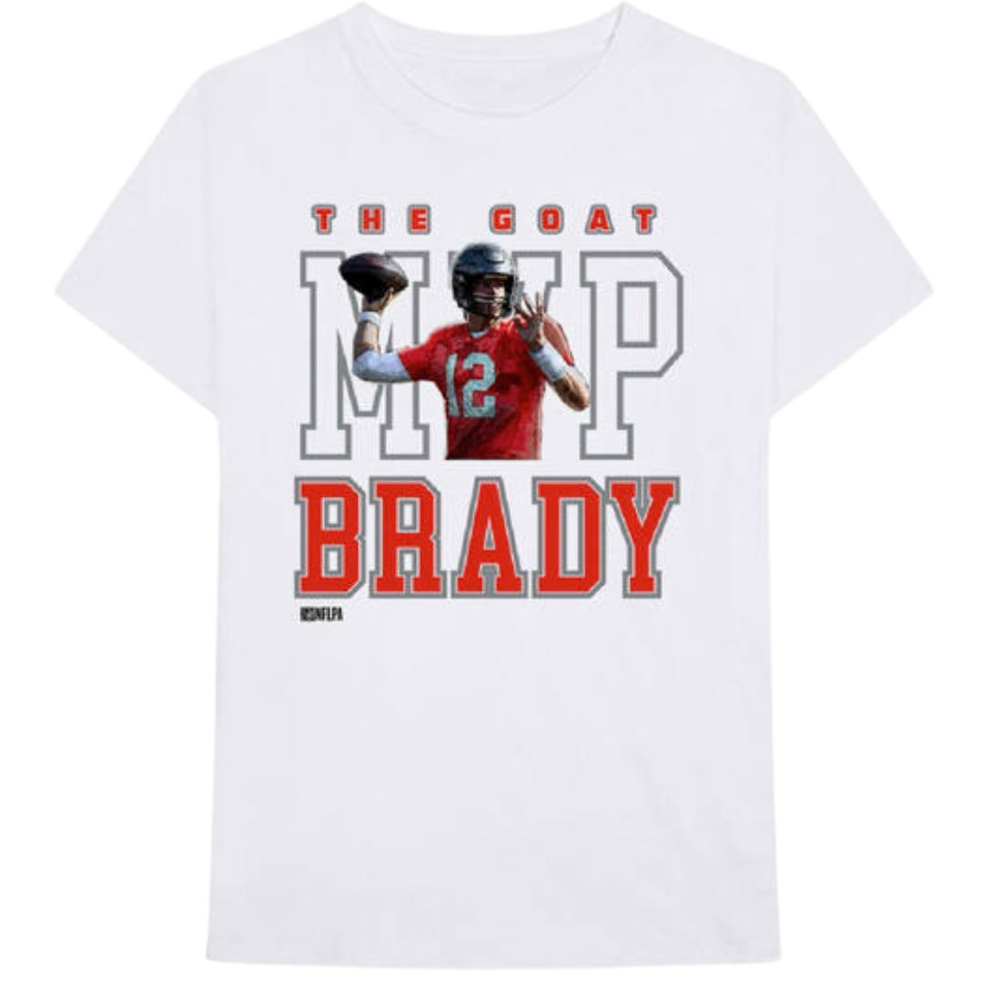 Bravado NFLPA Brady MVP Tee L White