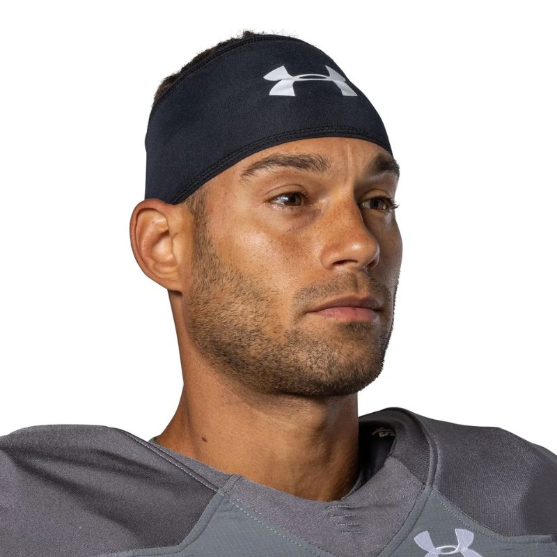 Under Armour Football Headband Skull Wrap Color Black