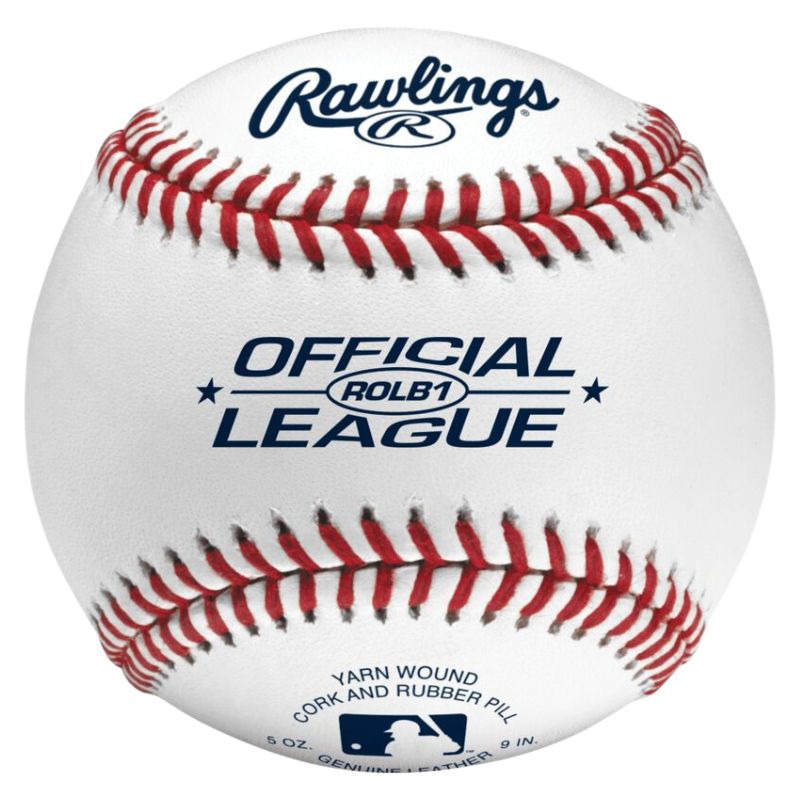 Rawlings ROLB1 Leather Baseball | Official Size Ball 